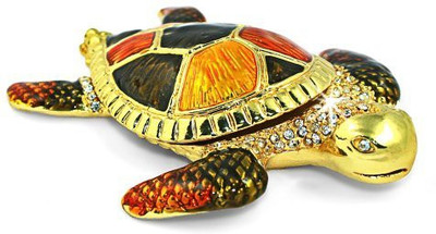 

Objet d' Art Objet D'Art Release 72 "Snaps" Land Turtle Lucky Handmade(Multicolor)