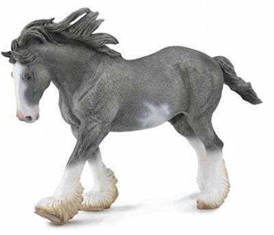 

Collecta Clydesdale Stallionblack Sabino Roan(Multicolor)