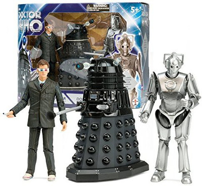 

Underground Toys Doctor Who Doomsday Set 10Th Doctor With Dalek & Cyberman(Multicolor)
