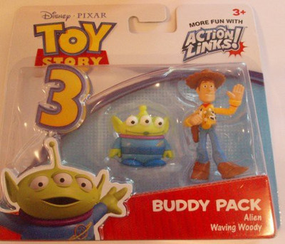 

Mattel Disney Toy Story 3 Alien Waving Woody Minifigure Buddy(Multicolor)