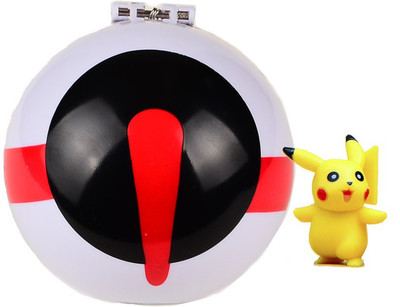 Ayaan Toys POKEMON PREMIER BALL WITH RANDOM TOY(Red)