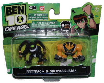 

Ben 10 Omniverse 2 Inch Mini 2Pack Feedback & Shocksquatch(Multicolor)