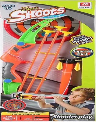 

Tickles Super Shoot Archery 2 in 1 Play Set with Target Board 5 years plus(Multicolor)