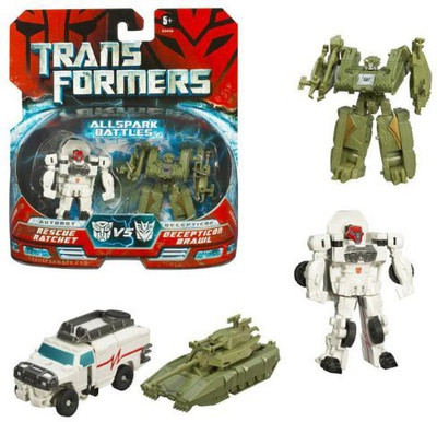 

Transformers Movie Legends Mini Allspark Battles 2Pack Rescue Ratchet(Multicolor)
