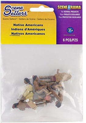 

Woodland Scenics SP4443 1.5-Inch Scene Setters Figurine, Native Americans, 5-Pack(Multicolor)