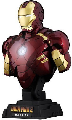 

Hot Toys Iron Man 2 1/4 Scale Collectible Bust Iron Man Mark Iv(Multicolor)