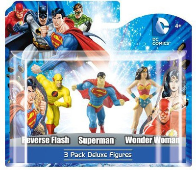 

DC Comics 4" Pvc Reverse Flashsupermanwonder Woman Set (4Piece)(Multicolor)