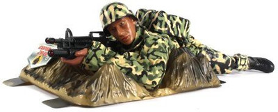 

Velocity Toys Combat Zone Hero 'Camo Soldier' W/ Realistic Crawling(Multicolor)