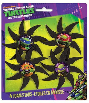 

Teenage Mutant Ninja Turtles Turtles Foam Throwing Stars(Black)