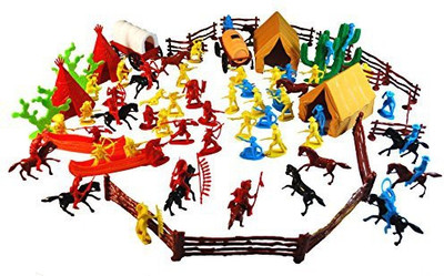 

PSE Wild West Adventure Playset in Carrying Bucket(Multicolor)