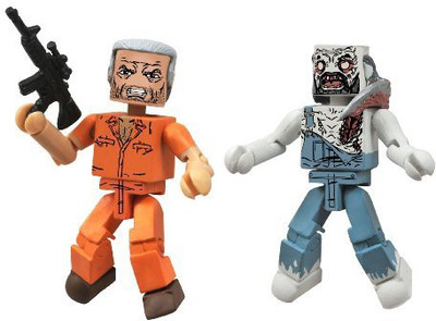 

Diamond Select S Walking Dead Minimates Series 3 Hershel And Farmer Zombie(Multicolor)