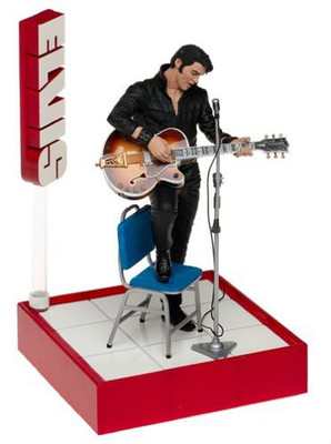 

Rock and Roll Mcfarlane Toys Action Figure Elvis #1 '68 Comeback(Multicolor)
