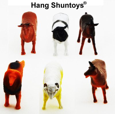 

Hang Shuntoys Farm Animals Plastic Toys for Kids (6 Pcs. Pack)(Multicolor)