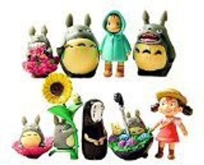 

Win8Fong My Neighbor Totoro Figure Hayao MiyazakiPONYO Spirited Away Anime Models 9pcs(Multicolor)