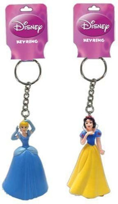 

Disney 2Pk Snow White & Cinderella Princess 3D Keychains(Multicolor)