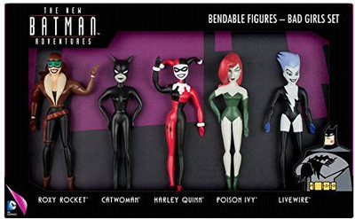

DC Comics The New Batman Adventures 5.5 " Bendable Figures - Bad Girls Set(Multicolor)