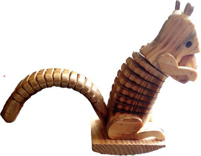 

Divine Temples Wooden Flexible Squirrel(Beige)