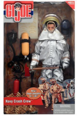 

G.I. Joe Navy Crash Crew Fire Fighter In Fireproof Suit 12Inch(Multicolor)