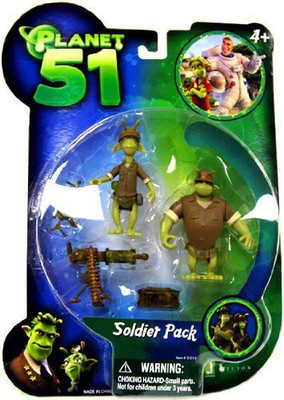 

PLANET 51 Movie Mini 2Pack Soldier Pack(Multicolor)