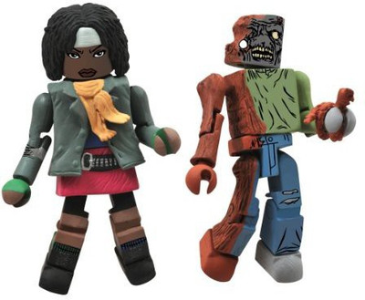 

Diamond Select S Walking Dead Minimates Series 2 Michonne And Oneeye(Multicolor)