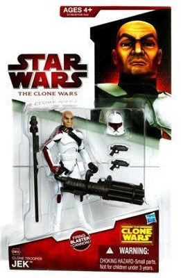 

Star Wars 2009 Clone Wars Animated Action Figure CW No. 38 Clone Trooper Jek(Multicolor)