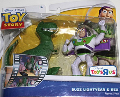 

Mattel Story Tru 4 Inch Basics 2 Pack Buzz Lightyear And Rex(Multicolor)