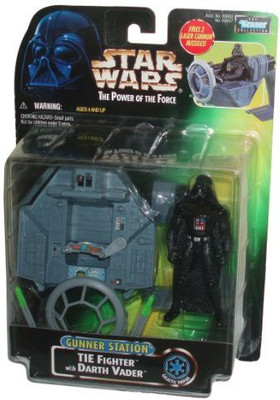 

Star Wars Power Of The Force Gunner Station Tie Fighter With Darth(Multicolor)