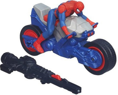 

Spiderman Marvel Ultimate Blast 'N Go Spider Cycle Vehicle(Multicolor)