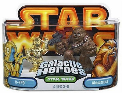 

Hasbro Star Wars Galactic Heroes Episode 2 Junior Figure 2 Pack Chewbacca & C3PO(Multicolor)