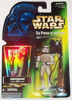 

Kenner 1996 Potf Sandtrooper Green Card W/ Hologram Coll 3 Moc(Beige)
