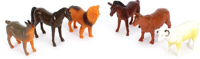 

Smiles Creation Farm Animals Set Toy For Kids(Multicolor)
