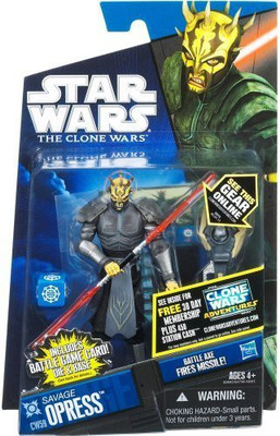 

Hasbro Star Wars 2011 Clone Wars Animated Action Figure CW No. 59 Savage Opress Armored(Multicolor)