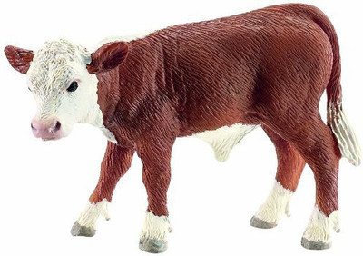 

Schleich Hereford Calf Toy Figure(Multicolor)