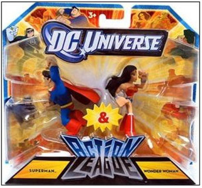 DC Comics Universe 225 Inch Mini League 2Pack Superman And Wonder(Multicolor)