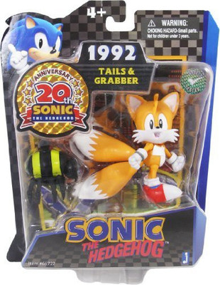 

Sonic The Hedgehog 20th Anniversary 3.5 Inch Action Figure 1992 Tails Grabber(Multicolor)