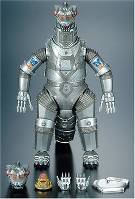 

Bandai Godzilla Japanese Die Cast 7" Gd98 1975 Mecha Godzilla(Silver)