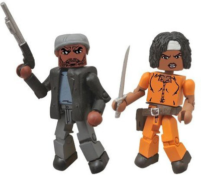 Diamond Select S The Walking Dead Minimates Series 5 Michonne And Tyreese(Multicolor)