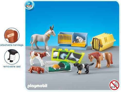 

PLAYMOBILA Playmobil 7440 Animal Clinic Accessories(Multicolor)