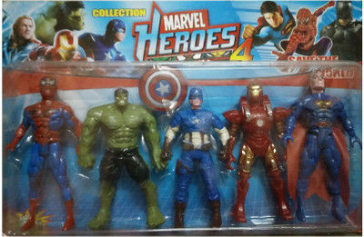 

9 Perfect Marvel Heroes 4 Collection Set of 5(Multicolor)
