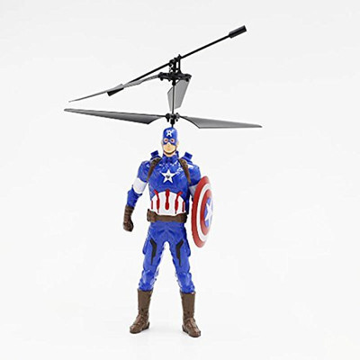 

Plutofit Flying Captain America Induction control with 4 propellers and USB charger(Blue)
