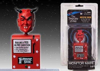 

Bif Bang Pow! 1 X Twilight Zone Mystic Seer Monitor Mate Bobble Head Red(Multicolor)