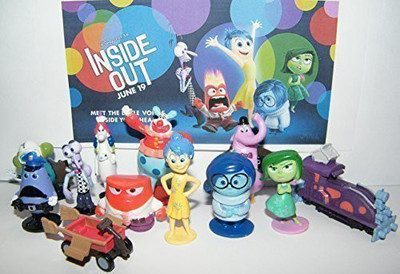 

Inside Out Disney Inside Out Movie Figure Set Toy Playset of 12 with Joy, Fear, Anger, Disgust(Multicolor)