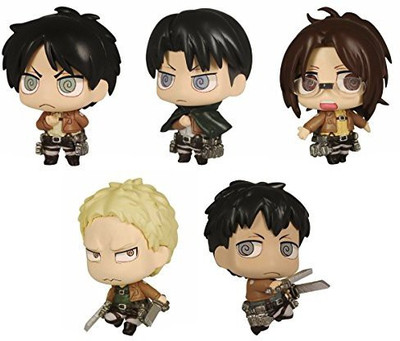 

Takara Tomy Attack On Titan Chimi Chara Mascot Part 3 Set Of 5(Multicolor)