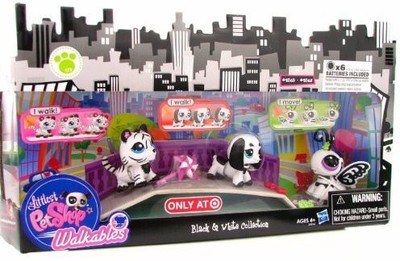 

Hasbro Littlest Pet Shop Walkables Exclusive Playset Black White Collection(Multicolor)