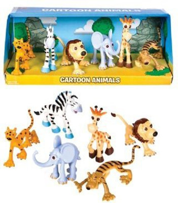 

Adventure Planet Cartoon Wild Animal Set6Piece(Multicolor)