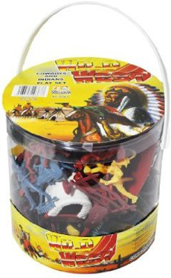 

Hingfat Cowboys & Indians Figure Playset (108pcs/Tub) 1-32 BMC(Multicolor)