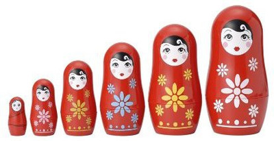 

Matryoshka Madness Plastic Astronaut Figurines (1 Dozen)21/2"(Red)