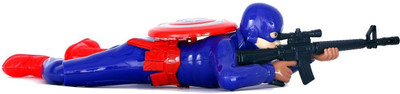 

Urban Turban Captain America with Self Moving Body Parts(Blue)