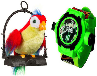 

Aquaras KIDS WATCH & PARROT(Multicolor)