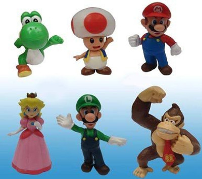 

Super Mario Brothers Popco Super Mario Set Of 6 Mini Mariopeachtoadluigiyoshi(Multicolor)